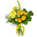 Желтый букет из роз и хризантем. Эстония